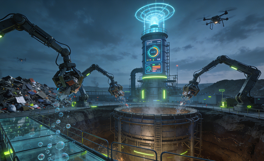 剩余堆场废物的能量，包括产生甲烷的方法